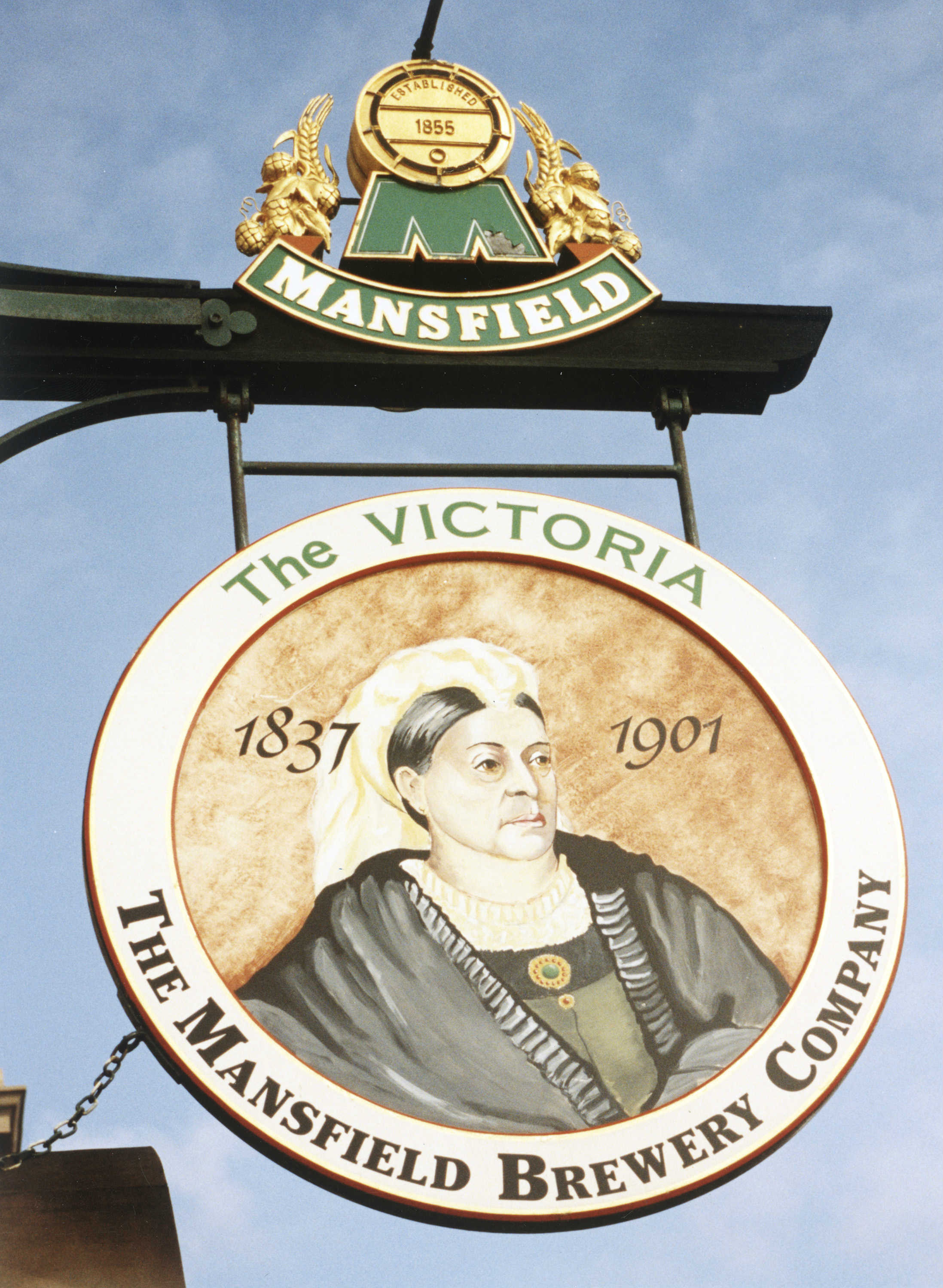 Mansfield Brewery sign